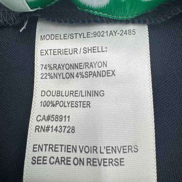 Coconut Row Palm Beach Women's Pull On Navy Skort with Pockets Size 10 - Picture 7 of 7